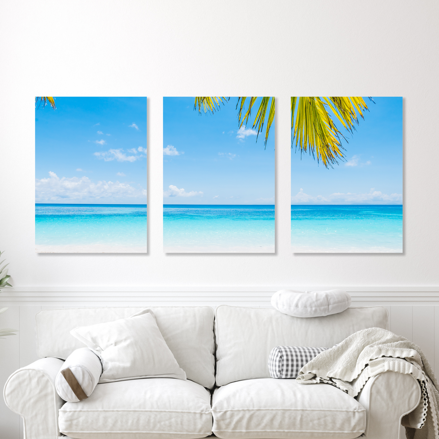 Tropical Holiday Set of 3 Wall Art Canvas Prints