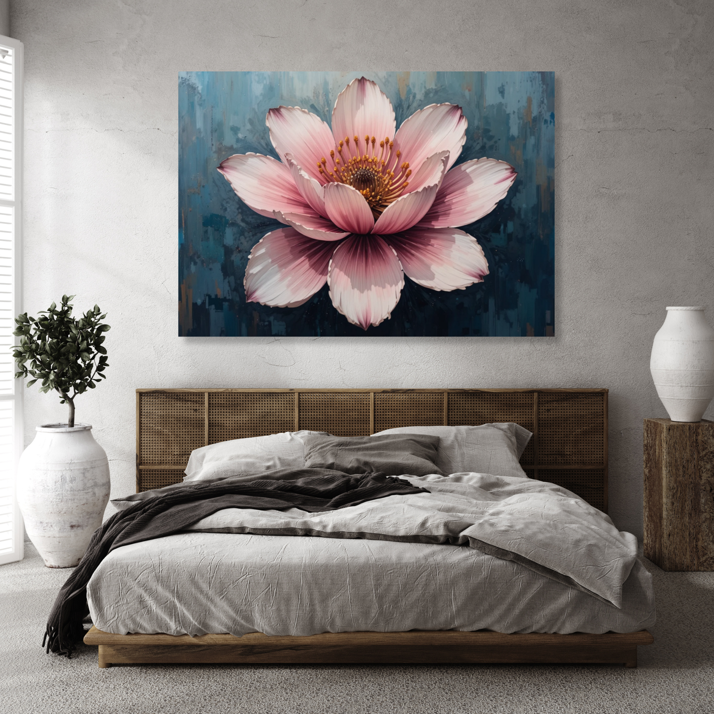 Tropical Petals Floral Wall Art Canvas Print