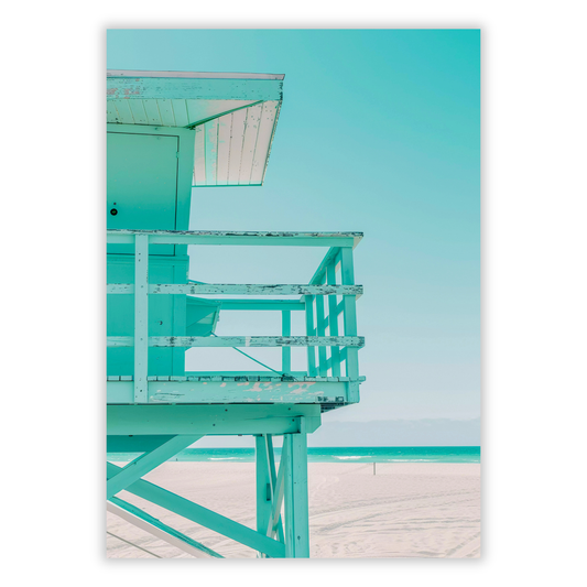 Beach Turquoise Wall Art Canvas Print