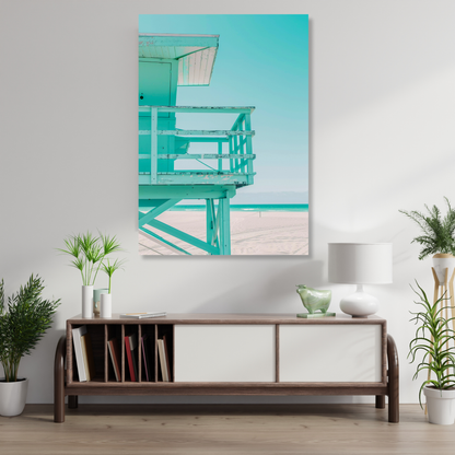 Beach Turquoise Wall Art Canvas Print