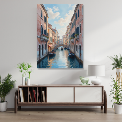Venice Italy Watercolour Wall Art Canvas Print
