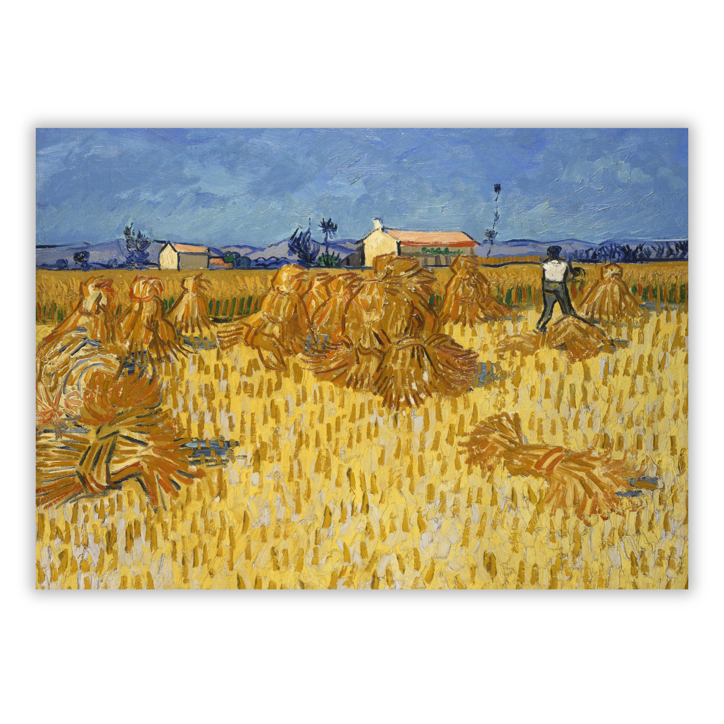 Vincent Van Gogh - Corn Harvest in Provence Wall Art Canvas Print