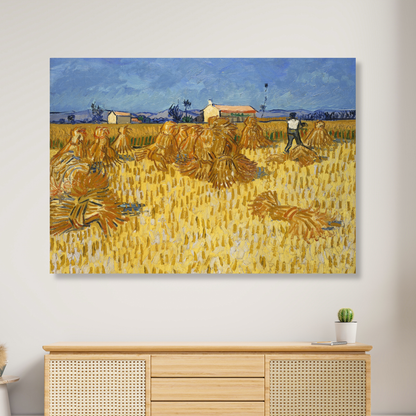 Vincent Van Gogh - Corn Harvest in Provence Wall Art Canvas Print