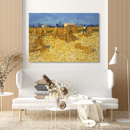 Vincent Van Gogh - Corn Harvest in Provence Wall Art Canvas Print