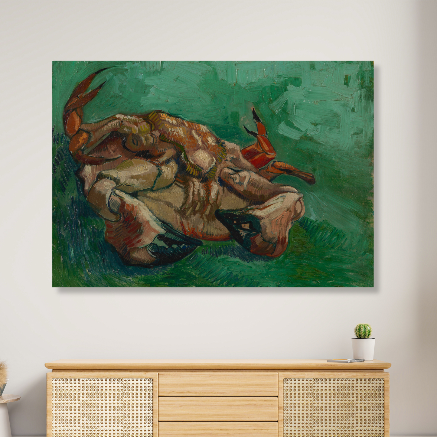 Vincent Van Gogh - Crustacean Lying On His Back (Crab) Wall Art Canvas Print