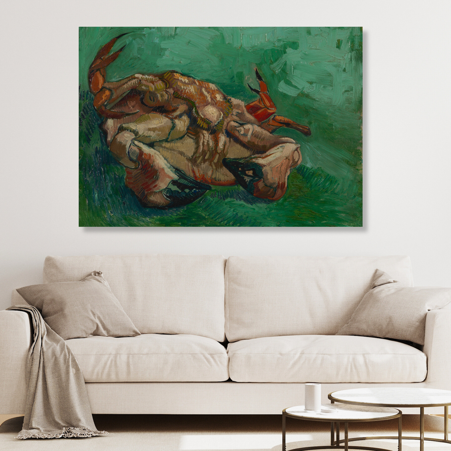 Vincent Van Gogh - Crustacean Lying On His Back (Crab) Wall Art Canvas Print