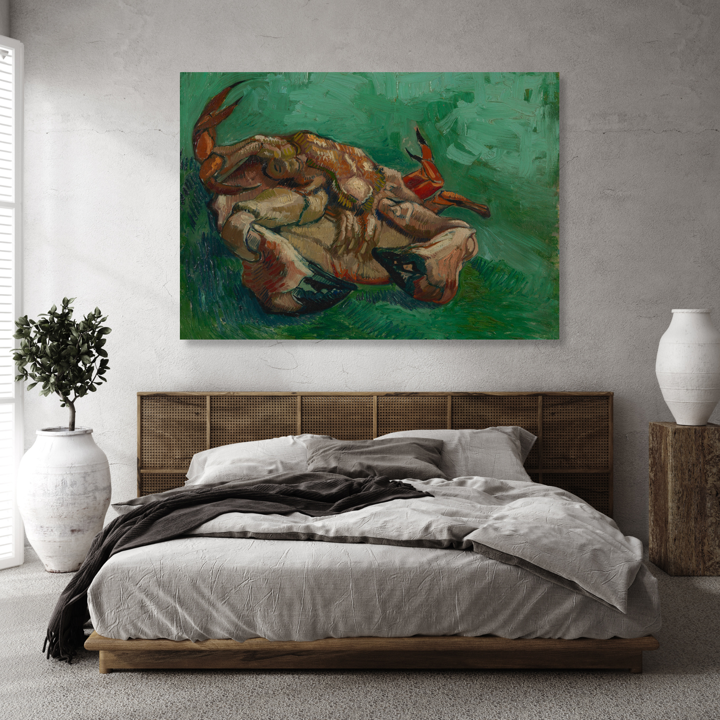 Vincent Van Gogh - Crustacean Lying On His Back (Crab) Wall Art Canvas Print