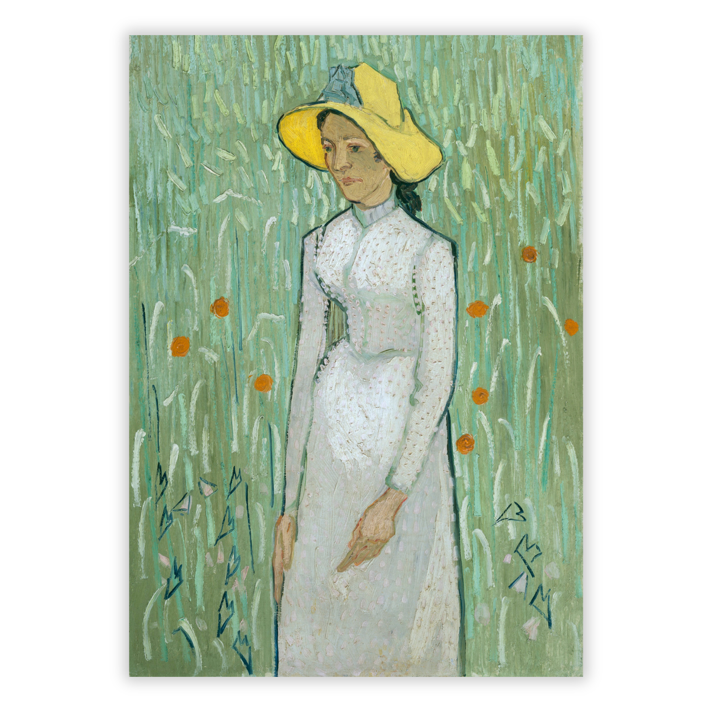 Vincent Van Gogh - Girl In White Wall Art Canvas Print