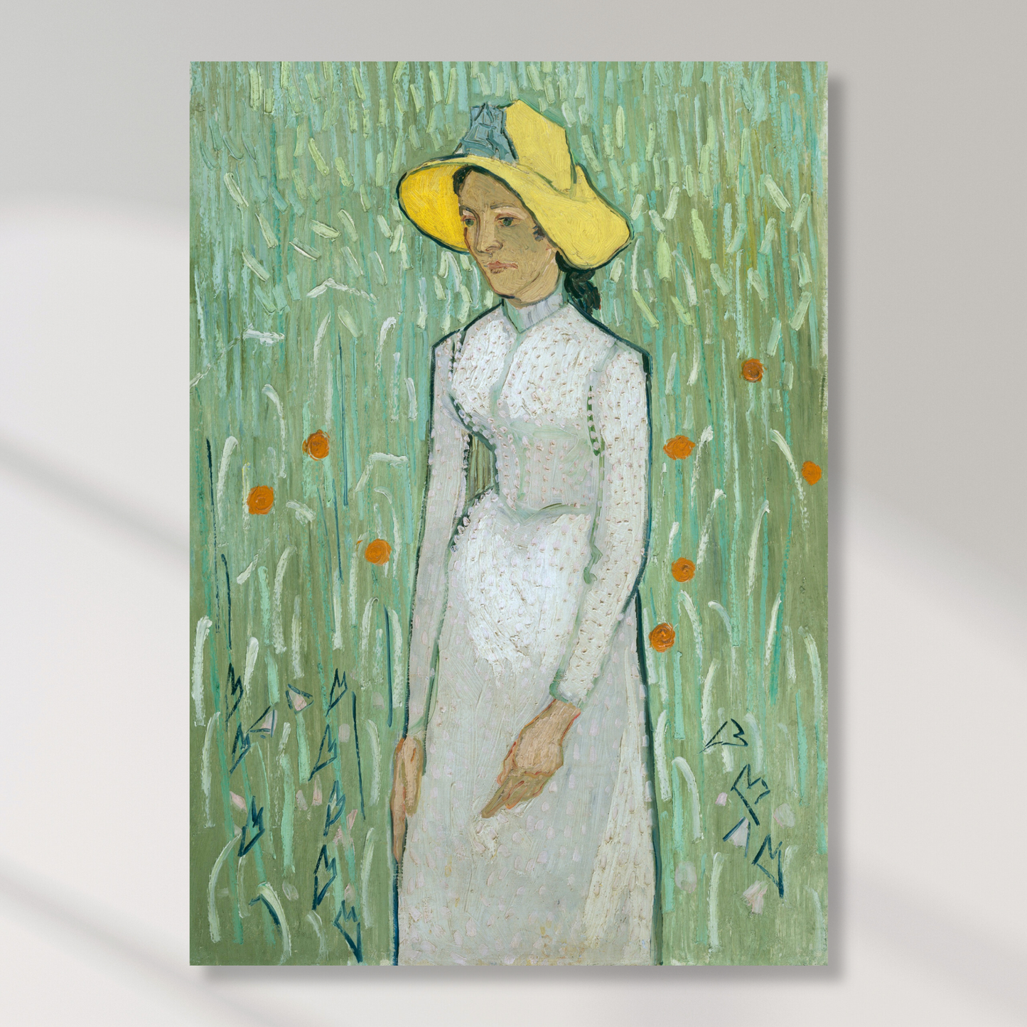 Vincent Van Gogh - Girl In White Wall Art Canvas Print