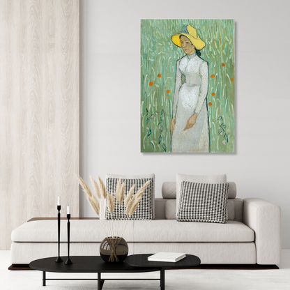 Vincent Van Gogh - Girl In White Wall Art Canvas Print