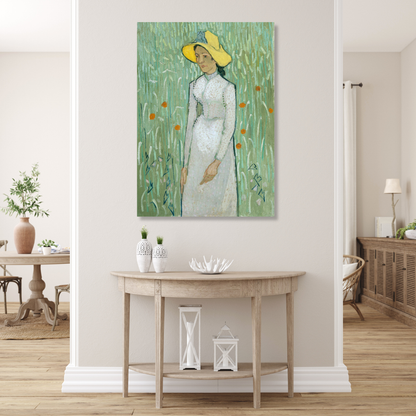 Vincent Van Gogh - Girl In White Wall Art Canvas Print