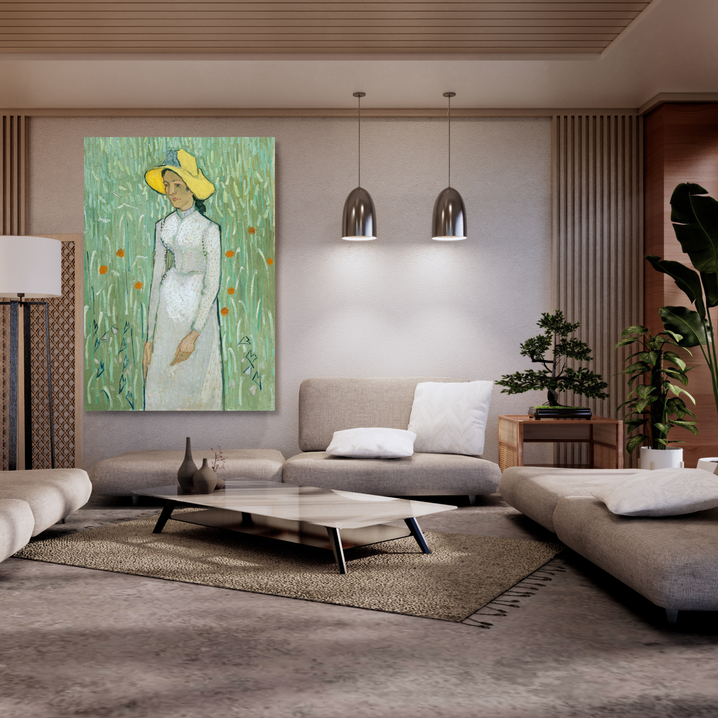 Vincent Van Gogh - Girl In White Wall Art Canvas Print