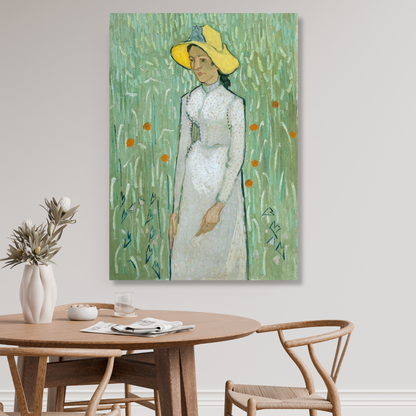 Vincent Van Gogh - Girl In White Wall Art Canvas Print