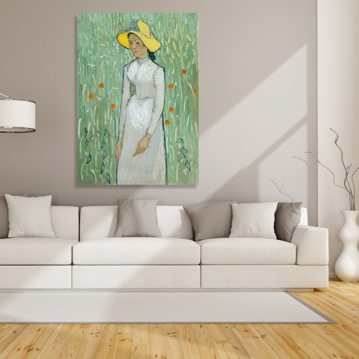 Vincent Van Gogh - Girl In White Wall Art Canvas Print