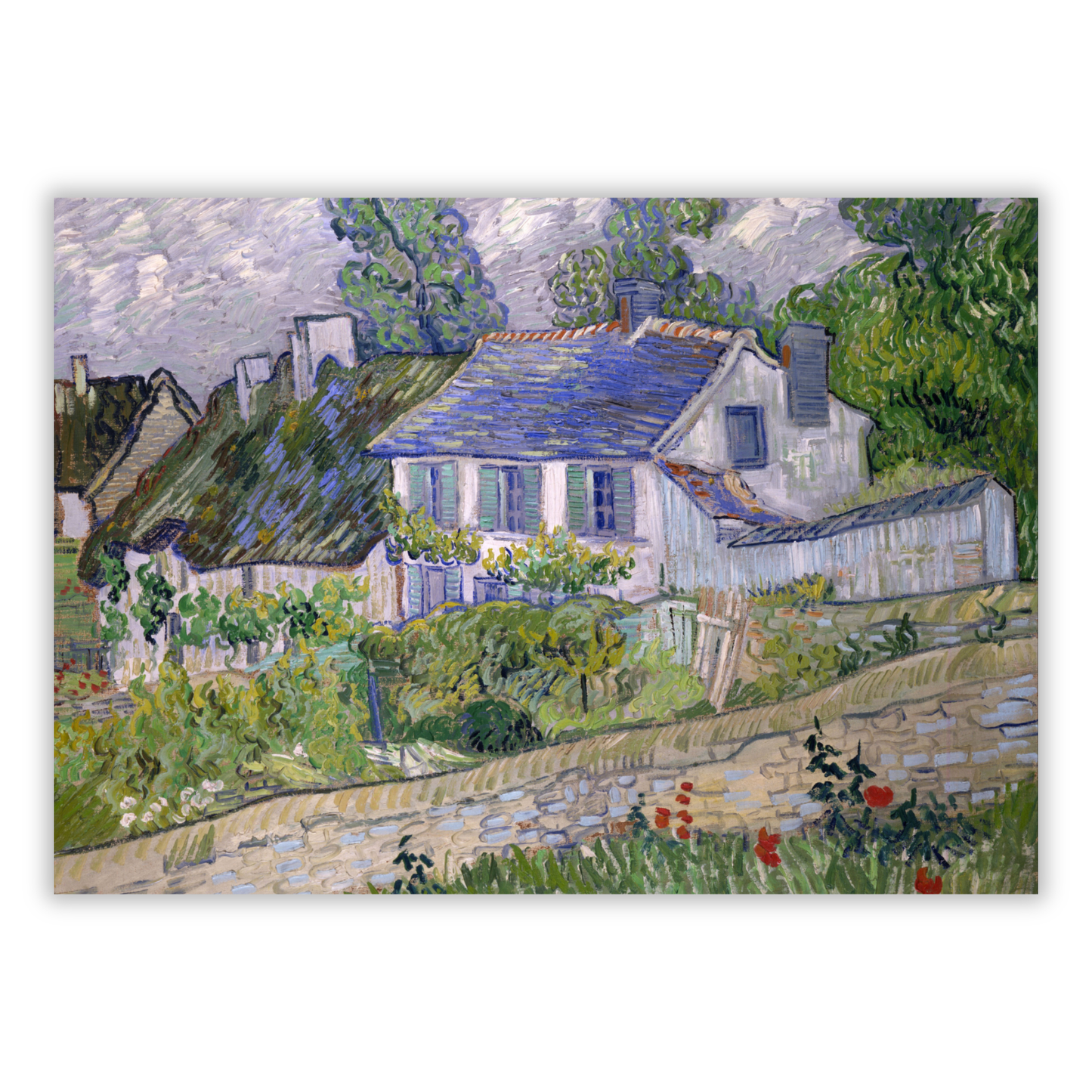 Vincent Van Gogh - House At Auvers Wall Art Canvas Print