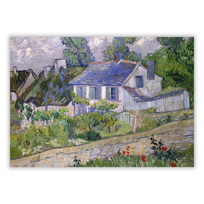Vincent Van Gogh - House At Auvers Wall Art Canvas Print
