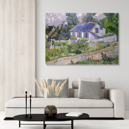 Vincent Van Gogh - House At Auvers Wall Art Canvas Print