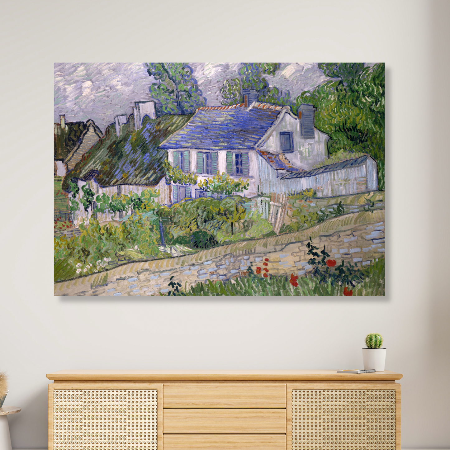 Vincent Van Gogh - House At Auvers Wall Art Canvas Print