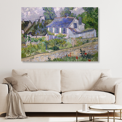 Vincent Van Gogh - House At Auvers Wall Art Canvas Print