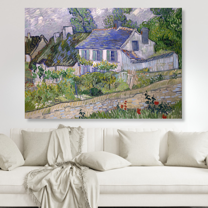 Vincent Van Gogh - House At Auvers Wall Art Canvas Print