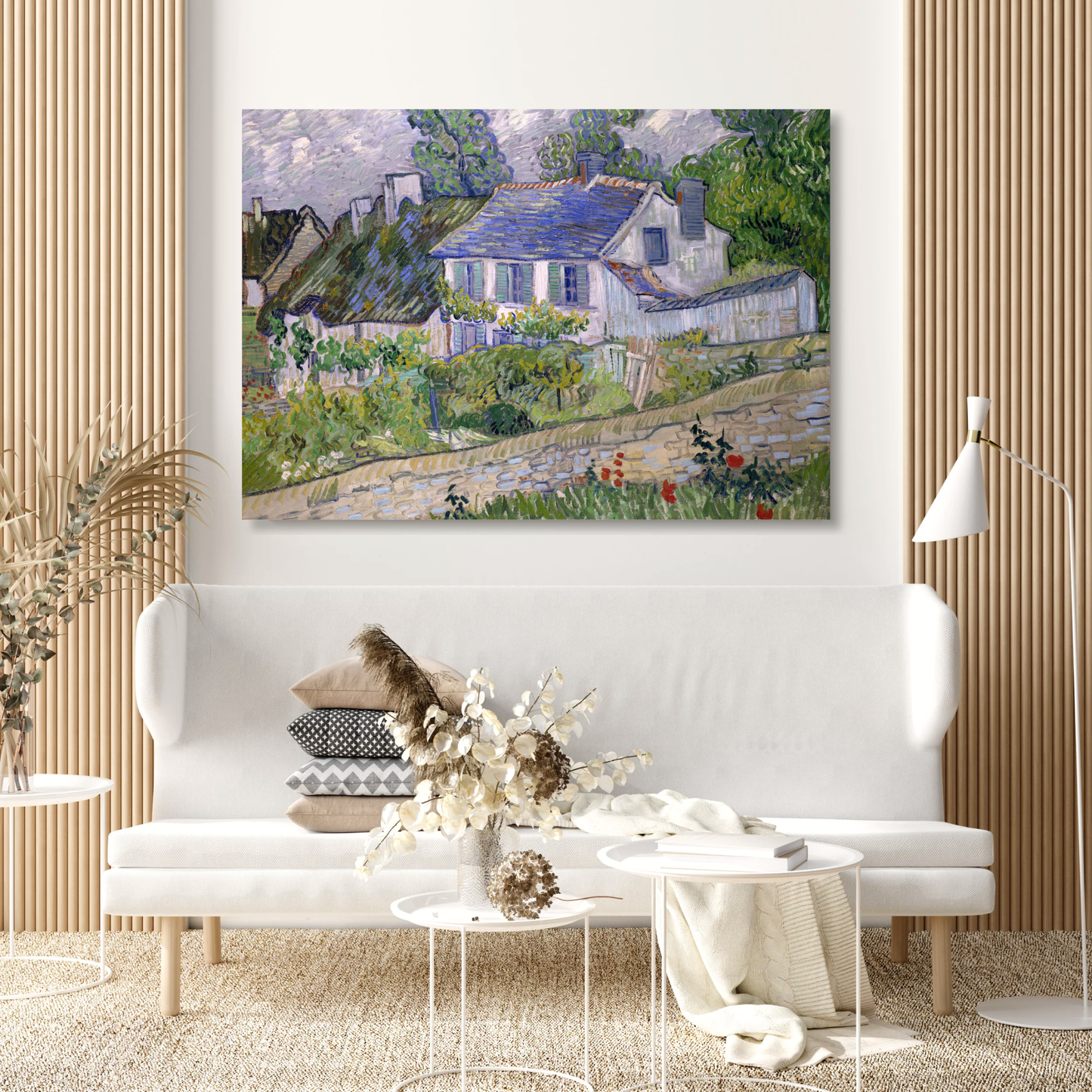 Vincent Van Gogh - House At Auvers Wall Art Canvas Print