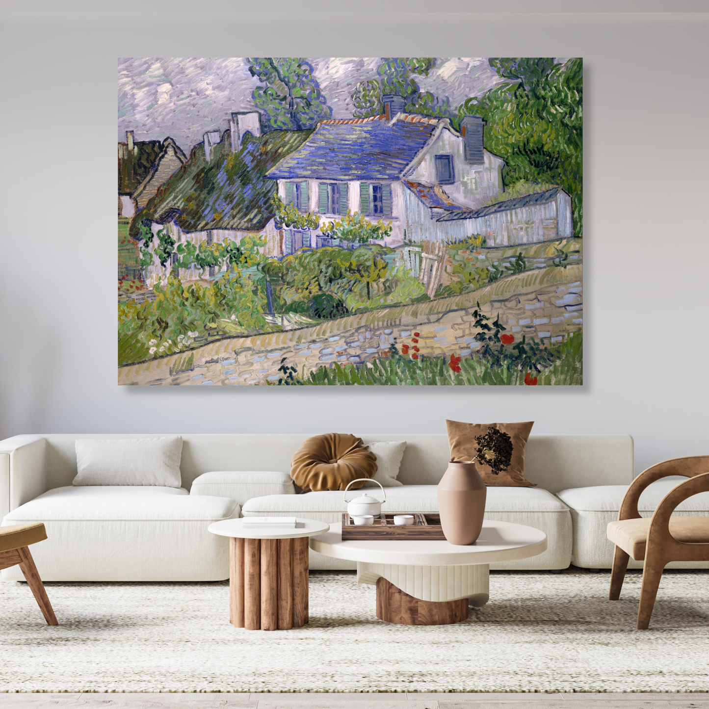 Vincent Van Gogh - House At Auvers Wall Art Canvas Print