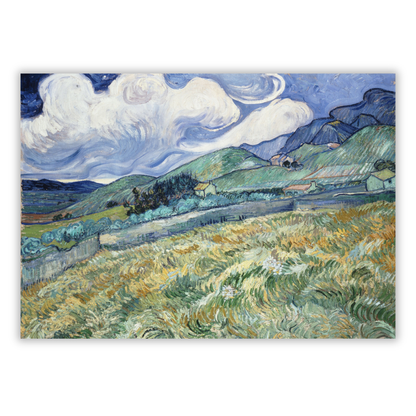 Vincent Van Gogh - Landscape From Saint Remy Wall Art Canvas Print