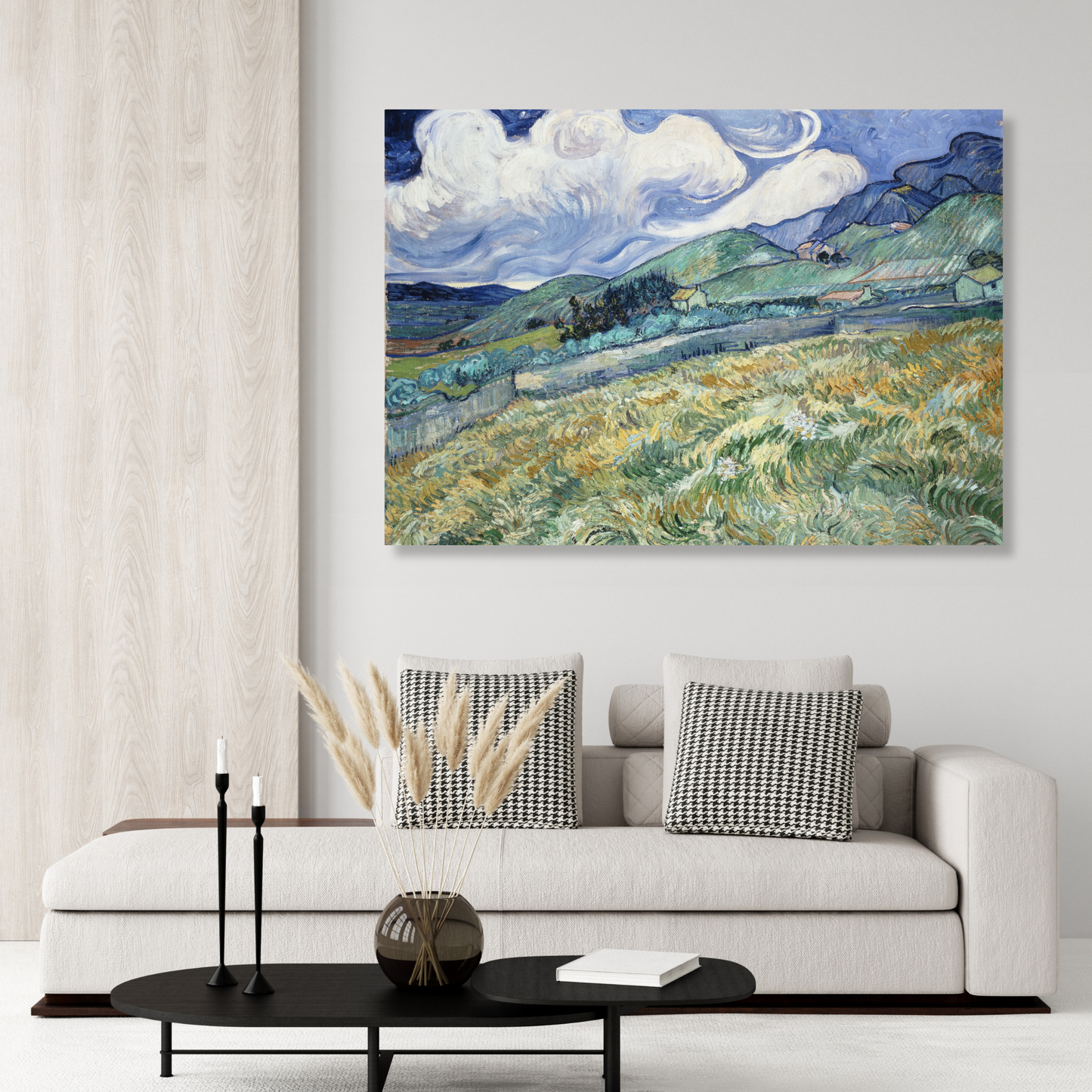 Vincent Van Gogh - Landscape From Saint Remy Wall Art Canvas Print