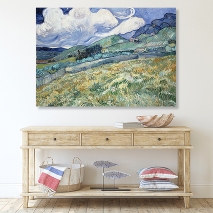 Vincent Van Gogh - Landscape From Saint Remy Wall Art Canvas Print