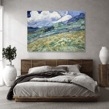 Vincent Van Gogh - Landscape From Saint Remy Wall Art Canvas Print