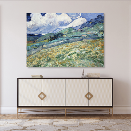 Vincent Van Gogh - Landscape From Saint Remy Wall Art Canvas Print
