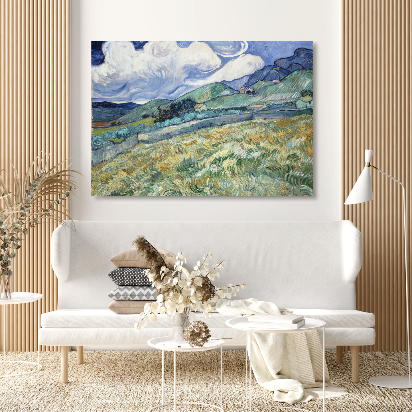 Vincent Van Gogh - Landscape From Saint Remy Wall Art Canvas Print
