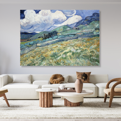 Vincent Van Gogh - Landscape From Saint Remy Wall Art Canvas Print