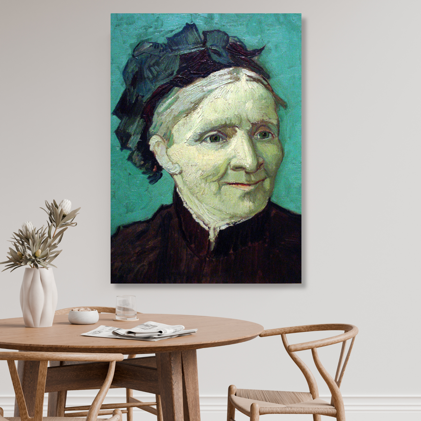 Vincent Van Gogh - Portrait Of The Artists Mother Wall Art Canvas Print