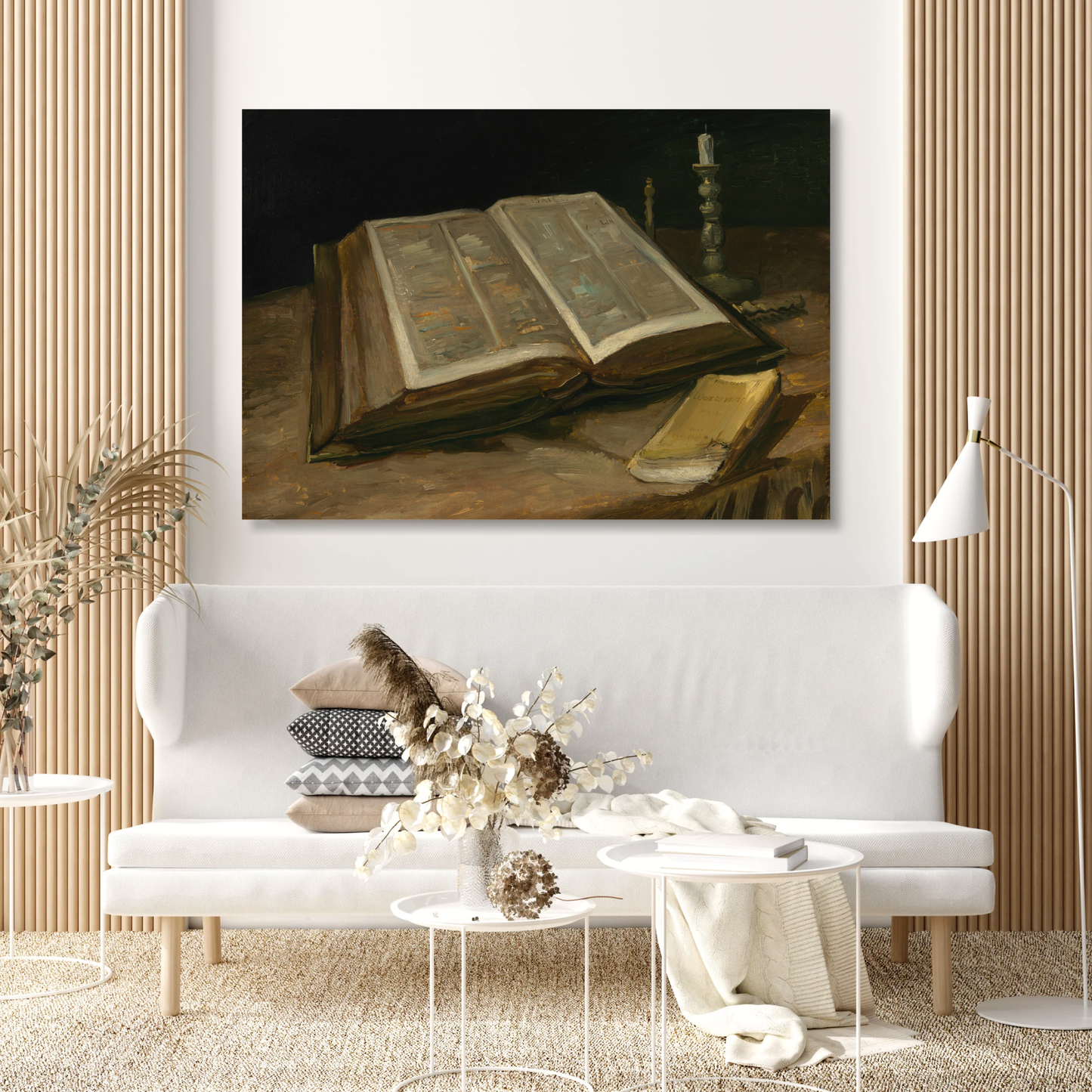 Vincent Van Gogh - Still Life with Bible Wall Art Canvas Print