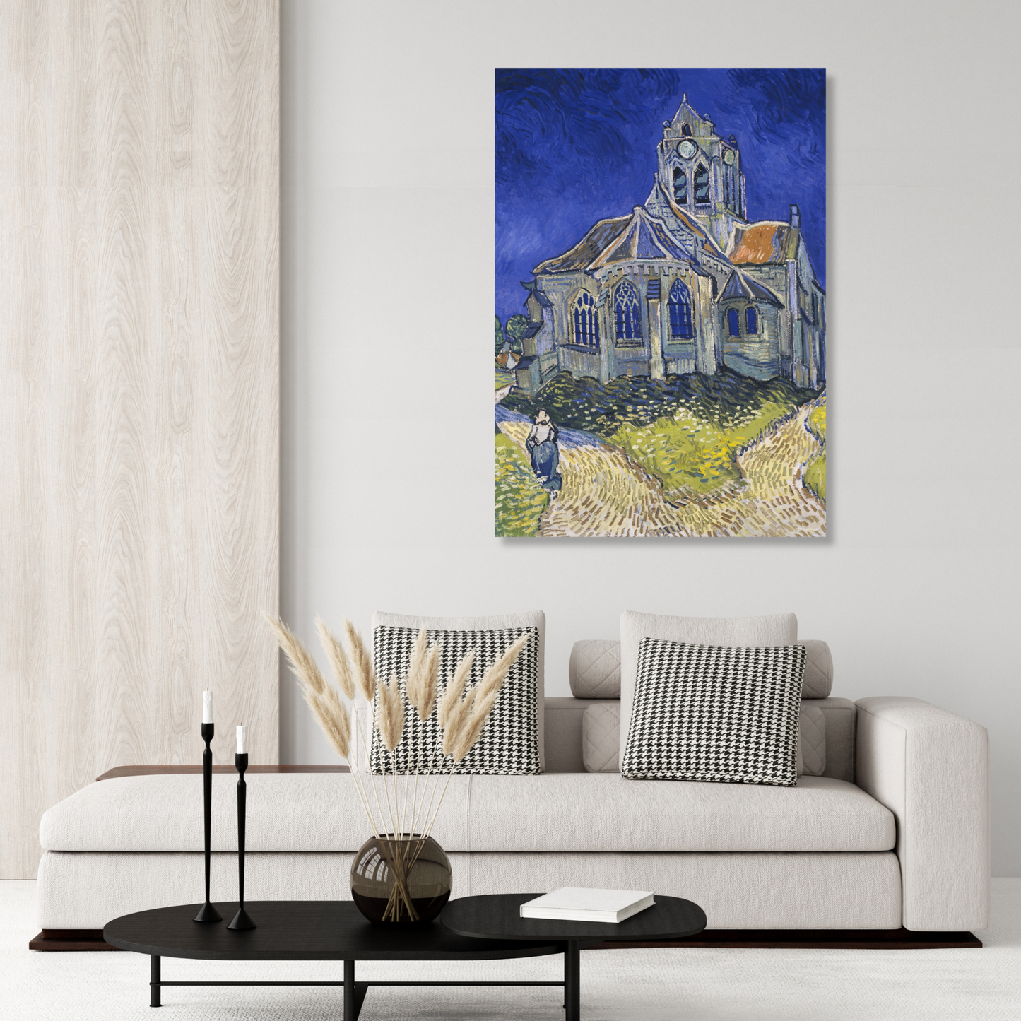 Vincent Van Gogh - The Church at Auvers Wall Art Canvas Print