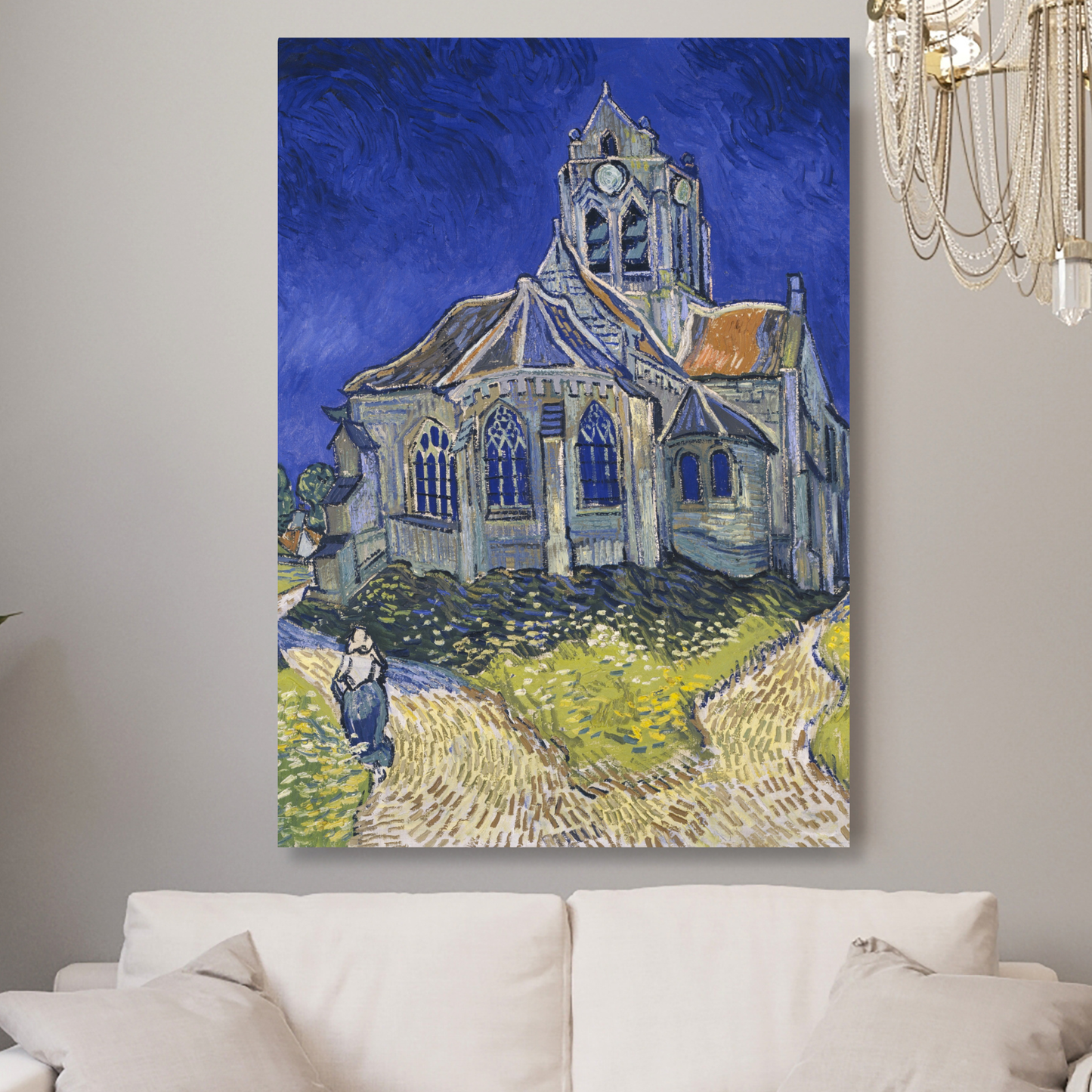 Vincent Van Gogh - The Church at Auvers Wall Art Canvas Print