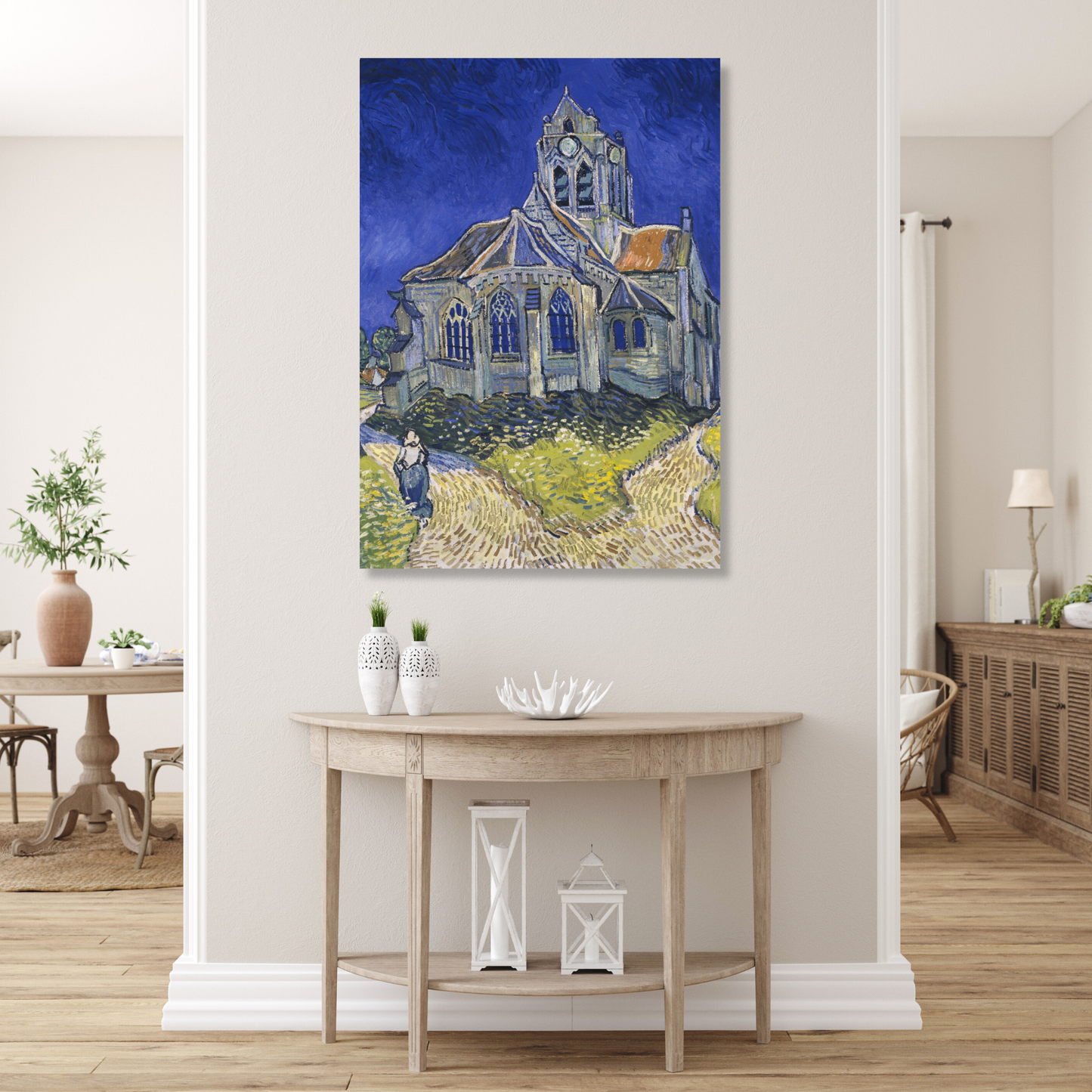 Vincent Van Gogh - The Church at Auvers Wall Art Canvas Print