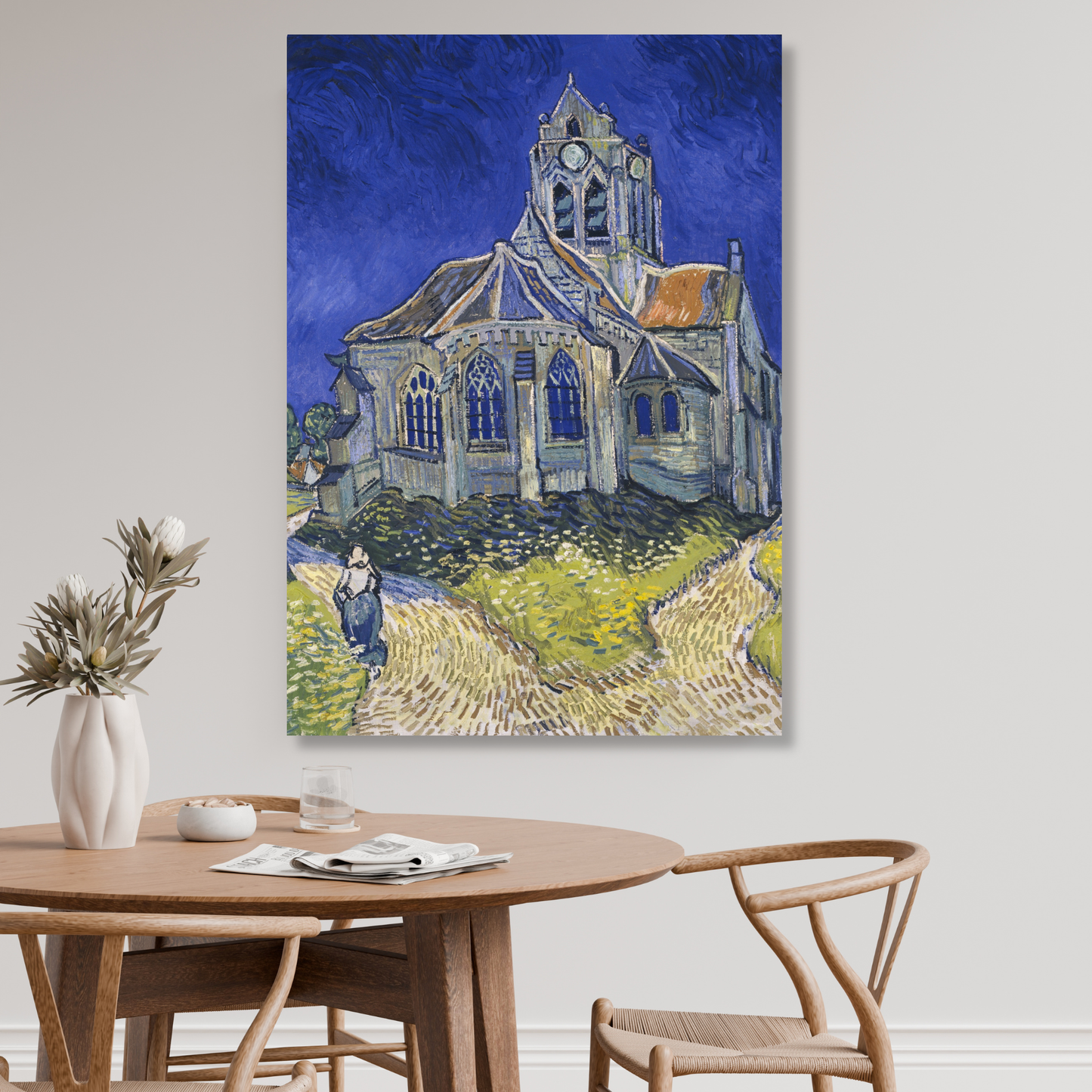 Vincent Van Gogh - The Church at Auvers Wall Art Canvas Print