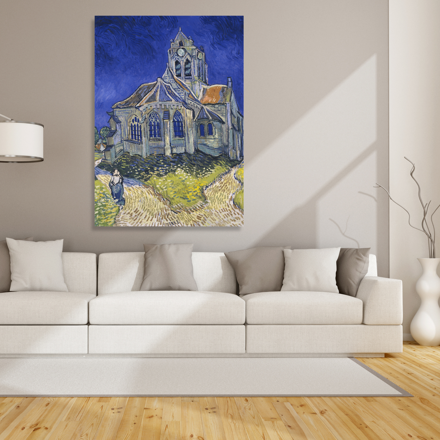 Vincent Van Gogh - The Church at Auvers Wall Art Canvas Print