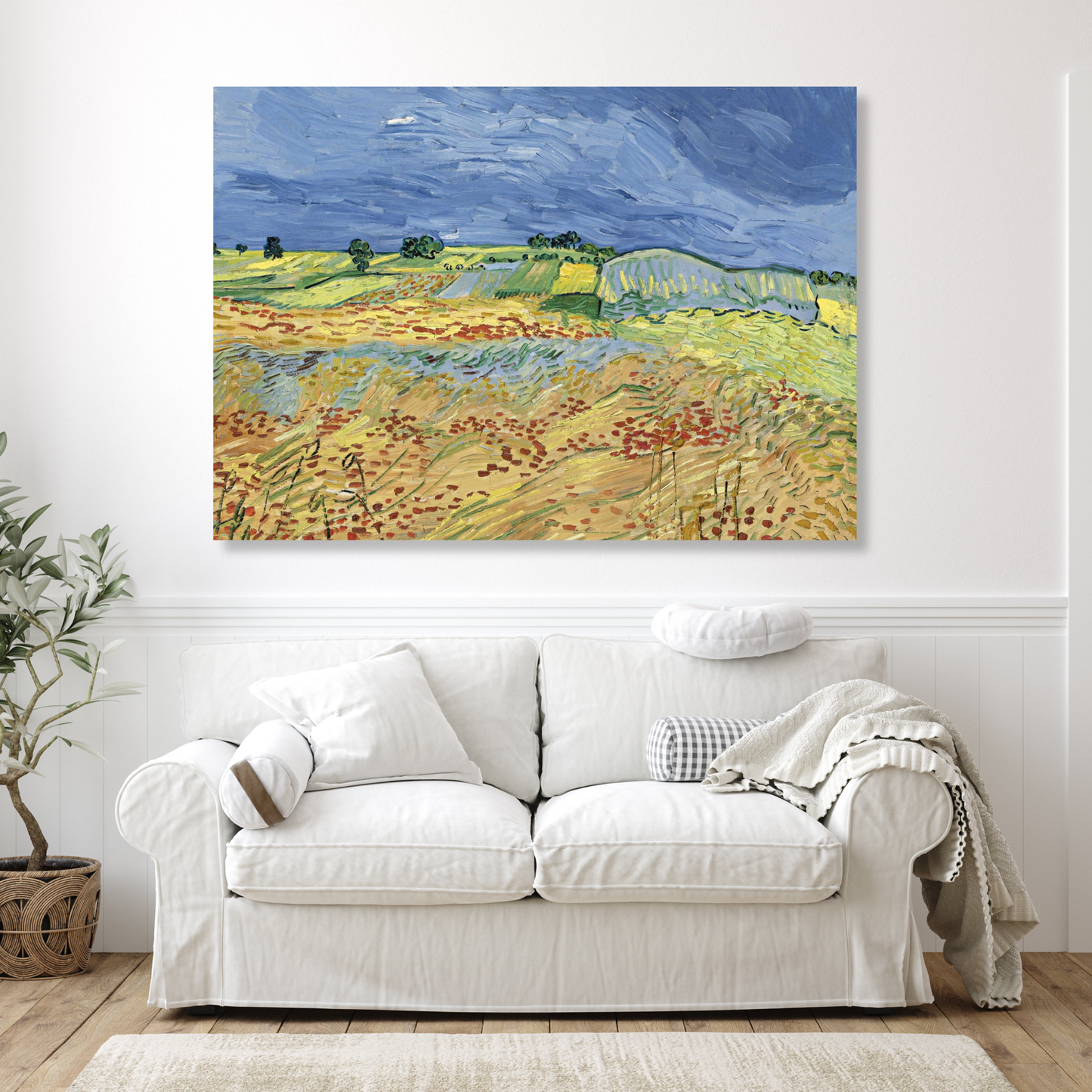 Vincent Van Gogh - The Fields Wall Art Canvas Print