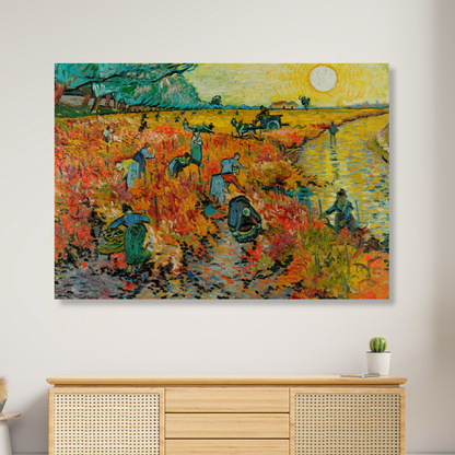 Vincent Van Gogh - The Red Vineyard Wall Art Canvas Print