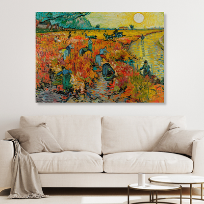 Vincent Van Gogh - The Red Vineyard Wall Art Canvas Print