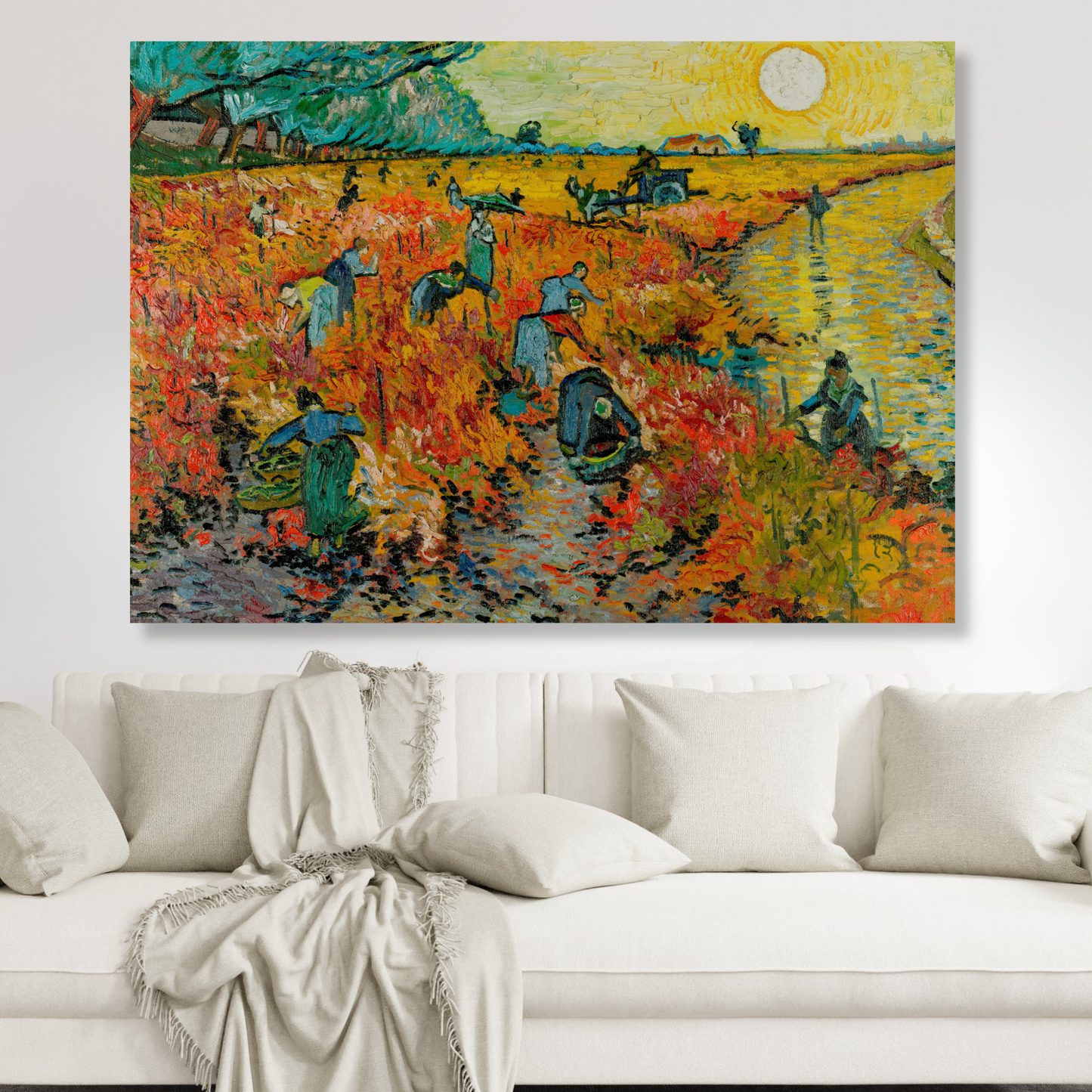 Vincent Van Gogh - The Red Vineyard Wall Art Canvas Print
