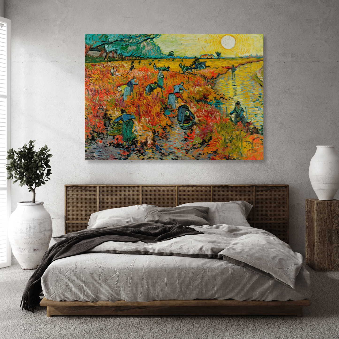 Vincent Van Gogh - The Red Vineyard Wall Art Canvas Print
