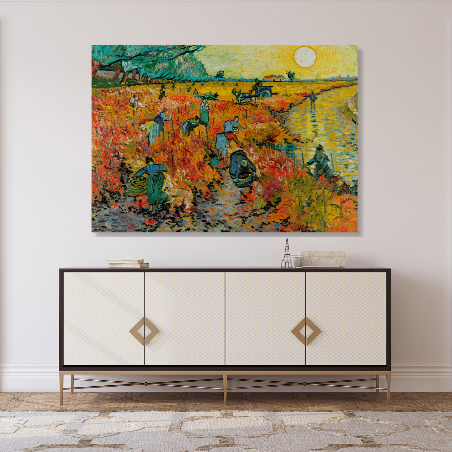 Vincent Van Gogh - The Red Vineyard Wall Art Canvas Print