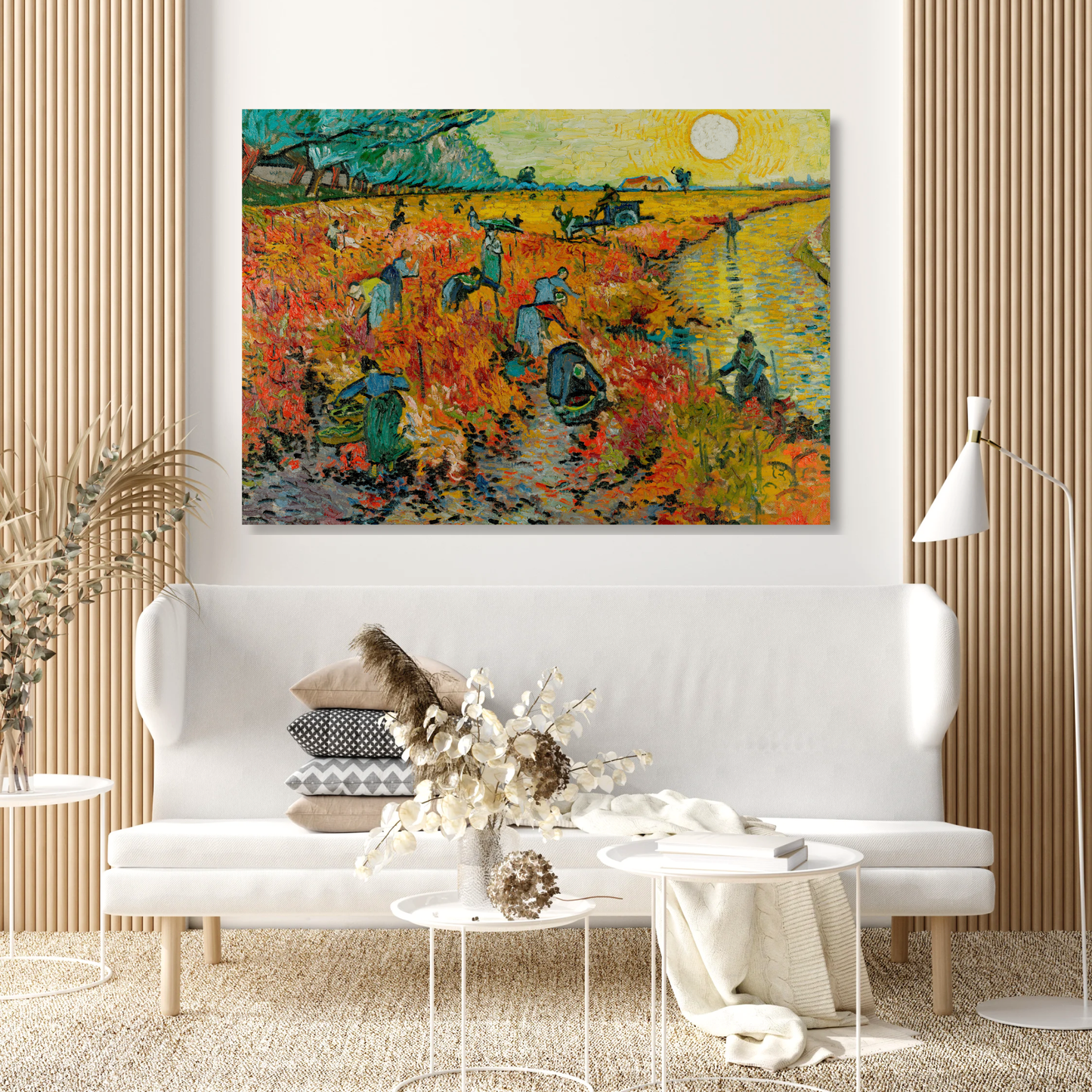 Vincent Van Gogh - The Red Vineyard Wall Art Canvas Print