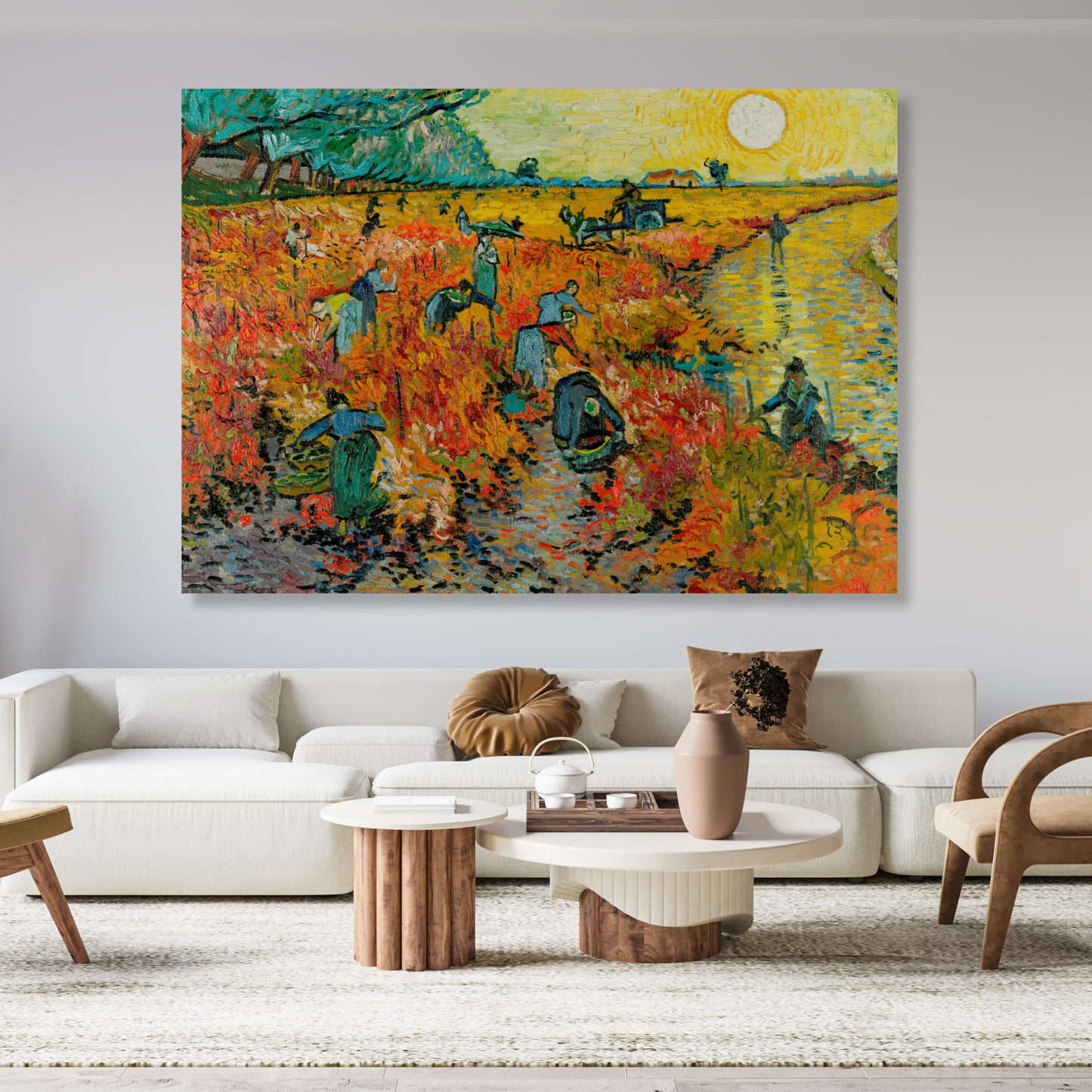 Vincent Van Gogh - The Red Vineyard Wall Art Canvas Print
