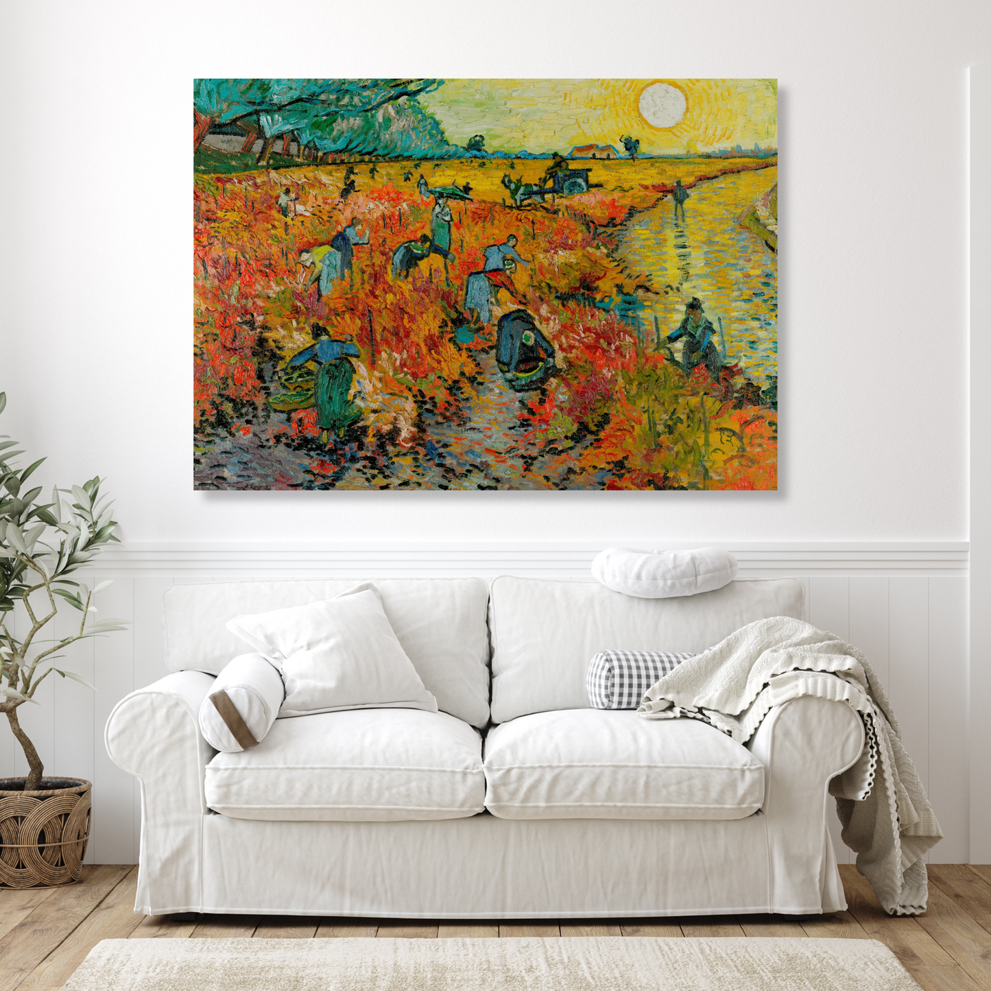 Vincent Van Gogh - The Red Vineyard Wall Art Canvas Print