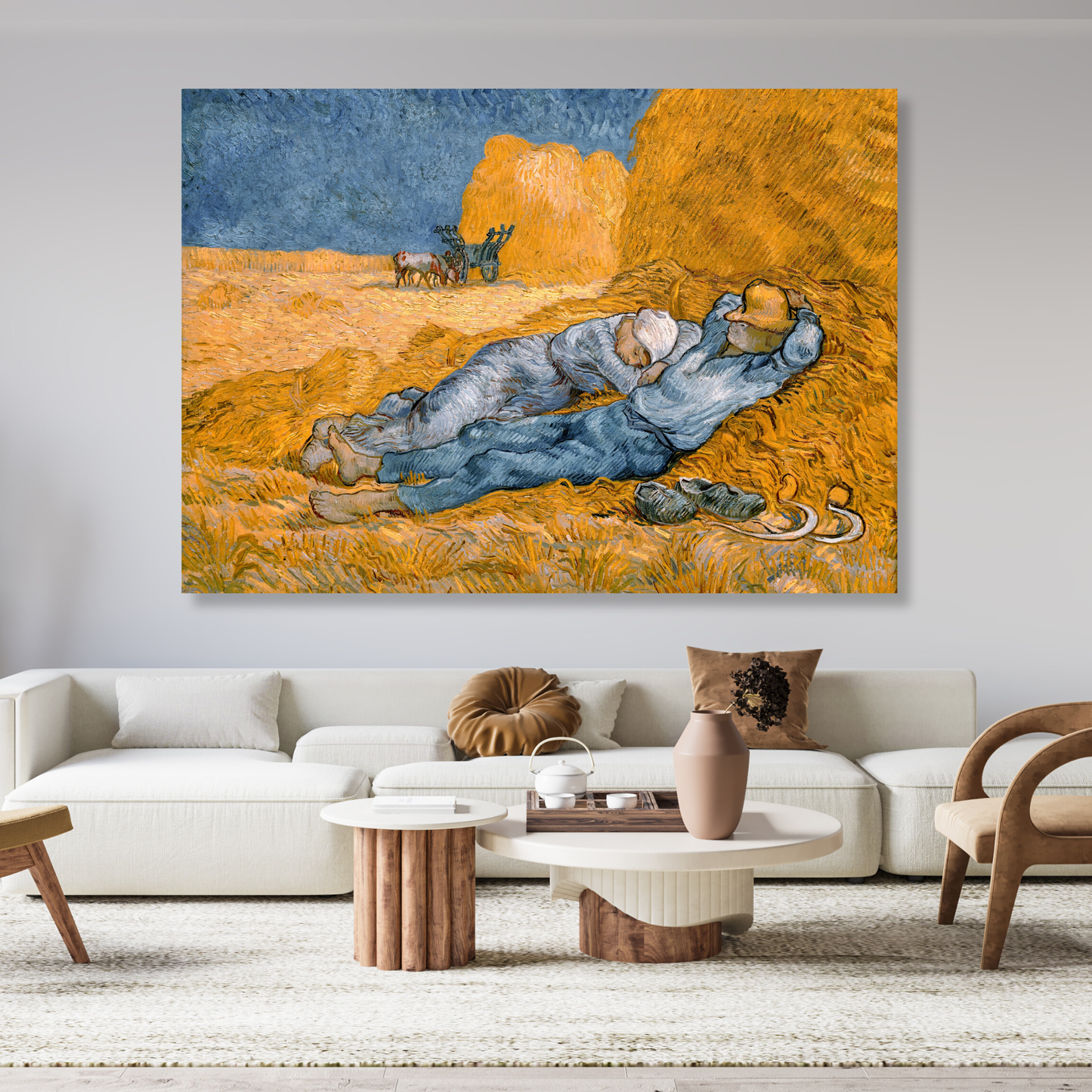 Vincent Van Gogh - The Siesta Wall Art Canvas Print